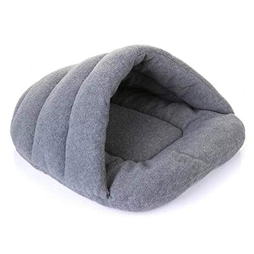 Betten & Sofas Für Katzen Hundebetten Warme Katze Bett Cave House Hausschuhe Betten Hund Kätzchen Mat Nest Zwinger Weichen Sofa Schlafsack Matten Kissen Für Katzen Hunde Supplies @ Grau M von Gulunmun