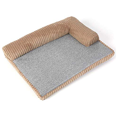 Gulunmun Betten & Sofas Für Katzen Hundebetten 70 * 55 * 4Cm Zwinger Platz Kissen Pet House Pet Sofa Hund Katze Kissen Für Große Hunde Waschbar Nest Katze Welpen Mat Large Dog Bed-Brown_L von Gulunmun