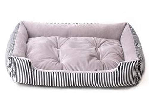 Gulunmun Betten & Sofas Für Katzen Hundebetten Großes Hundebett Schlafcouch Striped Abnehmbare Hundekatze Matratze Für Katzen Sofa Zwinger Bettwäsche Pads Pet Supplies-Grey_Stripe_M_60X45X15Cm von Gulunmun