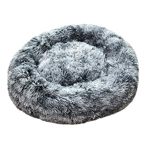 Gulunmun Betten & Sofas Für Katzen Hundebetten Hundehaus Herbst Winter Neue Kreative Runde Haustier Hund Käfig Warm Schlafen Weiche Hund Katze Haustier Beruhigende Bett -Navy_Blue_M__ von Gulunmun