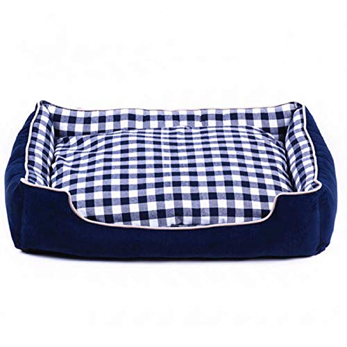 Gulunmun Betten & Sofas Für Katzen Hundebetten Warming Dog House Pet Nest Hund Haustier Weiches Material Hundebett Zwinger Für Katze Welpen Herbst Und Winter Warm Nest-Blue_90Cmx68Cmx16Cm__ von Gulunmun