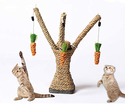 Gulunmun Cat Toys Interactive Tree Tower Regale Klettergerüst Kratzbaum Sisal Rope Cat Playing Toy Katzenklettern Tree-as_Photo_Showed_M von Gulunmun