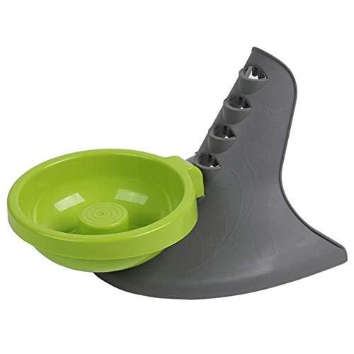 Gulunmun Fressnäpfe Für Hunde Fressnäpfe Für Katzen Haustier Hund Katze Schalen Katze Schüssel Verstellbare Slow Food Bowl Halswirbelsäule Schutz Pet Feeder Food Holder @ Green von Gulunmun