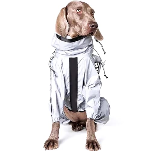 Gulunmun Haustier Hund Wasserdicht Regenmantel Overall Reflektierende Regen Mantel Sonnenschutz Hund Outdoor Kleidung Jacke Für Kleine Hund Haustier Liefert,mit Klettetiketten,XXXL von Gulunmun