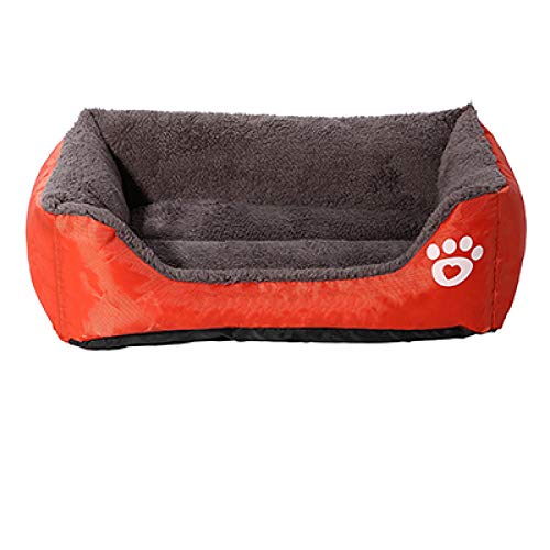 Gulunmun Haustier Hundebett Erwärmung Hund Katze Haus weiches Material Nest Hundekörbe Herbst und Winter warme Zwinger für Katze Puppy-orange_XXL von Gulunmun