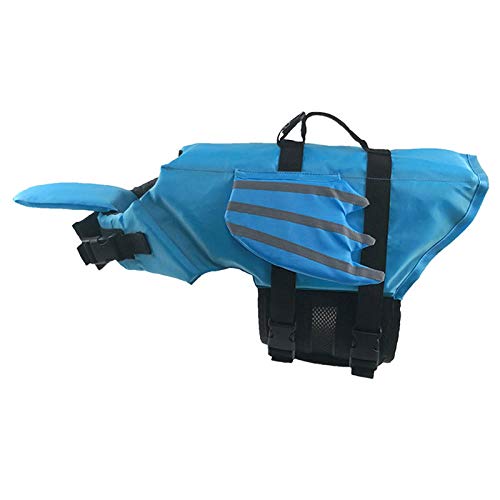 Gulunmun Hund Schwimmweste Summer Wings Pet Life Weste Sicherheitskleidung Hunde Badebekleidung Pet Safety Badeanzug Kleiner Hund Chihuahua Bulldog-Blue XL 28-40KG von Gulunmun