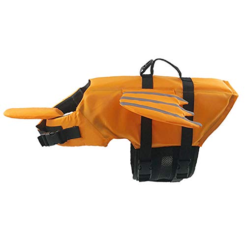 Gulunmun Hund Schwimmweste Summer Wings Pet Life Weste Sicherheitskleidung Hunde Badebekleidung Pet Safety Badeanzug Kleiner Hund Chihuahua Bulldog-Yellow L 22-28KG von Gulunmun