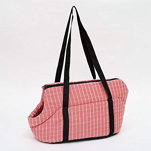 Gulunmun Hundetragetasche Katzentragetasche Tragetasche für Hunde Atmungsaktive Außentasche Hündchen Tragetasche Schultertasche-Pink S von Gulunmun