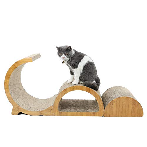 Gulunmun Katzenkratzbaum Katzensprungspielzeug Mit Leiter Kratzen Holz Kletterbaum Für Katze Klettergerüst Katze Pet Möbel Toys-AJQ0028_M_ von Gulunmun