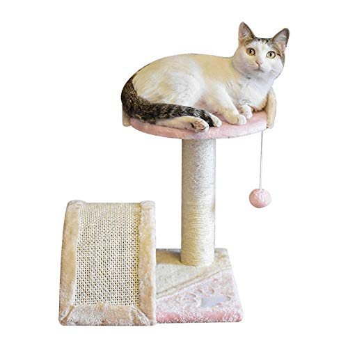 Gulunmun Kratzbaum Grosse Katzen Kletterbaum Stabiler Katze Klettergerüst Sisalklaue Klaue Katze Klaue Katzenstreu Kratzbaum Katzenspringen Haustier Katzenspielzeug Katze Kletterbaum-Lila_ von Gulunmun