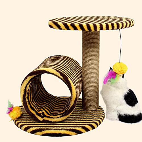 Gulunmun Kratzbaum Grosse Katzen Kletterbaum Stabiler Kleines Haustier Katze Möbel Katzen Kratzbäume Klettergerüst Baum Sisal Spielzeug Katzenbedarf Schlafsofa Haus Für Cat-C_38Xcmx38Cmx38Cm von Gulunmun