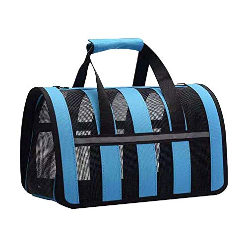 Gulunmun New Dog Carrier Reisetasche Pet Carrier Pet Carrier Breathable Puppy Dog Handtasche Hohe Qualität-Blau M von Gulunmun