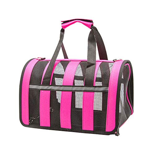 Gulunmun New Dog Carrier Reisetasche Pet Carrier Pet Carrier Breathable Puppy Dog Handtasche Hohe Qualität-Pink S von Gulunmun