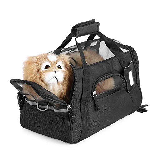 Gulunmun Pet Carrier 600D Nylon wasserdicht Hund Katze Welpe Kätzchen Tasche Outdoor Travel Tragetaschen Komfortables weiches Bett für kleine Haustiere von Gulunmun