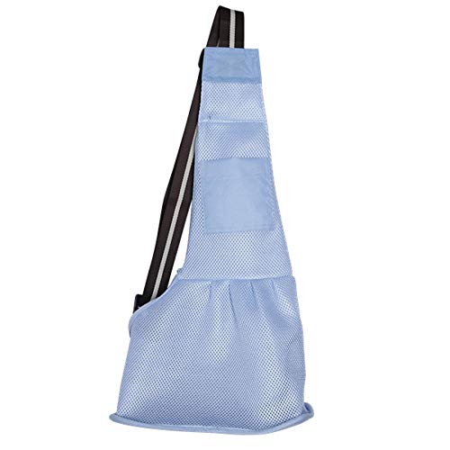 Gulunmun Pet Carrier Bag Slings Atmungsaktive Tragetasche für Hunde Umhängetasche für kleine Hunde Welpen Katzen ReisetascheTote-Light Blue S von Gulunmun