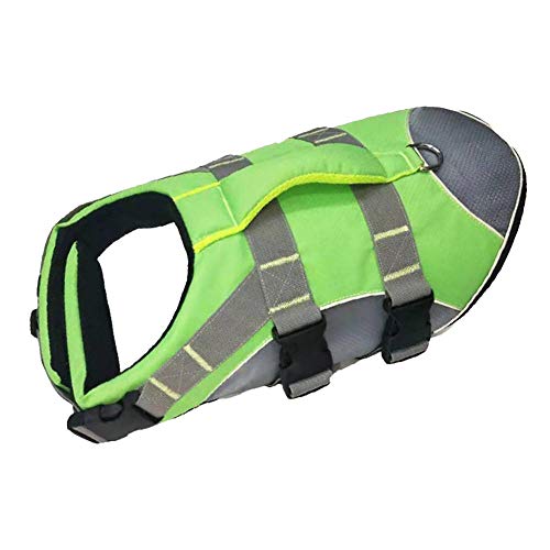 Gulunmun Pet Dog Life Vest Reflektierende Sicherheitskleidung Wasserdicht Atmungsaktiv für Summer-Green XL von Gulunmun