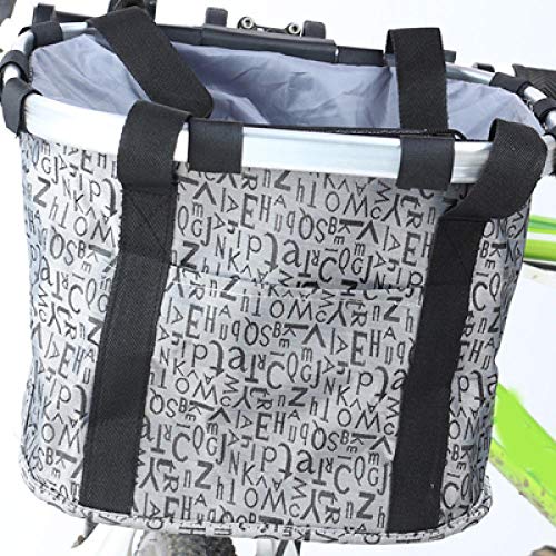 Gulunmun Pet Fahrradträgertasche Puppy Cat Travel Fahrradträgersitz Für Kleinen Hundekorb Reisezubehör Abnehmbarer Fahrradkorb-Grau 38x27x26cm von Gulunmun