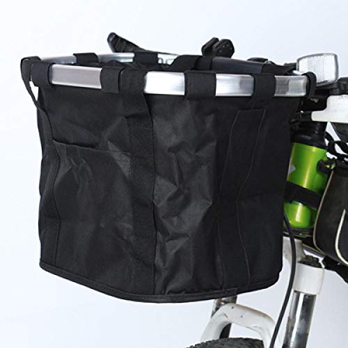 Gulunmun Pet Fahrradträgertasche Puppy Cat Travel Fahrradträgersitz für kleinen Hundekorb Reisezubehör Abnehmbarer Fahrradkorb-Schwarz 38x27x26cm von Gulunmun