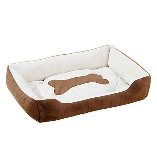 Gulunmun Plus Size Hundebett Matratze Verdickung Warm Pet Bed Mat verfügbar alle Jahreszeiten extra großes Hundebett House Sofa-Coffee_75x60x15cm von Gulunmun