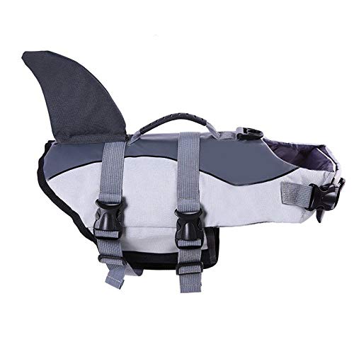 Gulunmun Regenjacken Für Hunde Schwimmweste Vest Saver Safety Schwimmanzug Preserver Mit Verstellbarem Gürtel Für Hunde Aller Größen @ Gray_S von Gulunmun