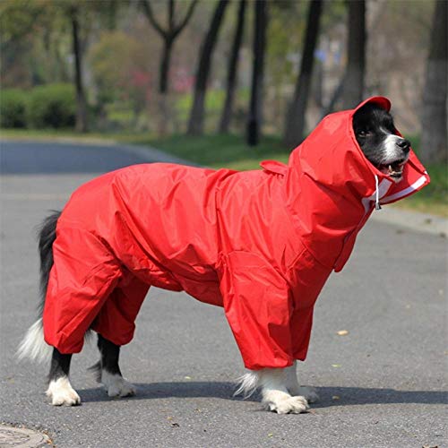 Gulunmun Regenjacken für Hunde Großer Hunderegenmantel kleidet Wasserdichten Regenoverall für große mittlere kleine Hunde Golden Retriever Outdoor Pet Clothing Coat @ 30 von Gulunmun