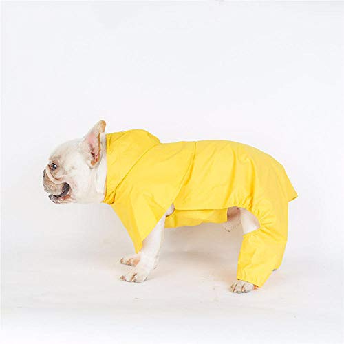 Gulunmun Regenjacken für Hunde Hund Regenmantel Overall wasserdichte Kleidung für Hund Hoody Regen Jacke Mops Französisch Bulldog Kleidung Drop Shipping Pet Kleidung Kostüm @ M von Gulunmun