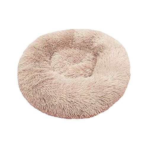 Gulunmun Runde Lange Plüsch Hund Towser Matratze Katze Schlaf Nest Sofa Haustiere Bett Cattery Big Dogs Kissen Petshop Produkte XL-5XL-beige_4XL_110x110CM von Gulunmun