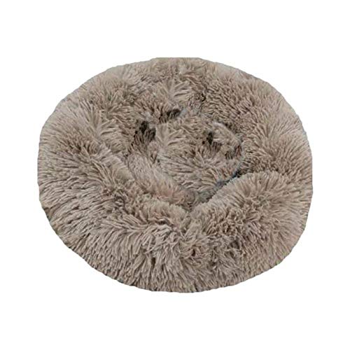 Gulunmun Runde Lange Plüsch Hund Towser Matratze Katze Schlaf Nest Sofa Haustiere Bett Cattery Big Dogs Kissen Petshop Produkte XL-5XL-khaki_4XL_110x110CM von Gulunmun