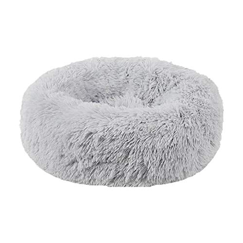 Gulunmun Runde Lange Plüsch Hund Towser Matratze Katze Schlaf Nest Sofa Haustiere Bett Cattery Big Dogs Kissen Petshop Produkte XL-5XL-light_Grey_5XL-120x120CM von Gulunmun