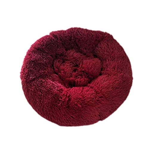 Gulunmun Runde Lange Plüsch Hund Towser Matratze Katze Schlaf Nest Sofa Haustiere Bett Cattery Big Dogs Kissen Petshop Produkte XL-5XL-red_4XL_110x110CM von Gulunmun