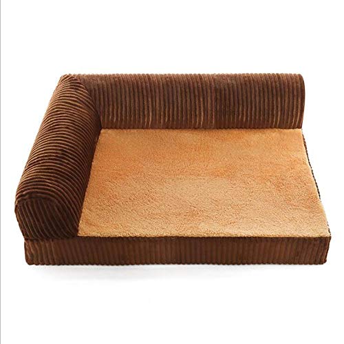 Gulunmun Verdickung Warm Pet Brown Bed Mat Erhältlich All Seasons Extra Large Hundebett House Sofa Plus Size Hundebett Matratze-Brown_XXL von Gulunmun