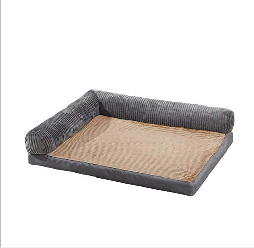 Gulunmun Verdickung Warm Pet Brown Bed Mat Erhältlich All Seasons Extra Large Hundebett House Sofa Plus Size Hundebett Matratze-Grey_XXL von Gulunmun