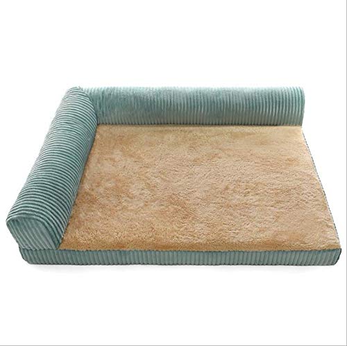 Gulunmun Verdickung Warm Pet Brown Bed Mat Verfügbar All Seasons Extra Large Hundebett House Sofa Plus Size Hundebett Matratze-Cyan_XXL von Gulunmun