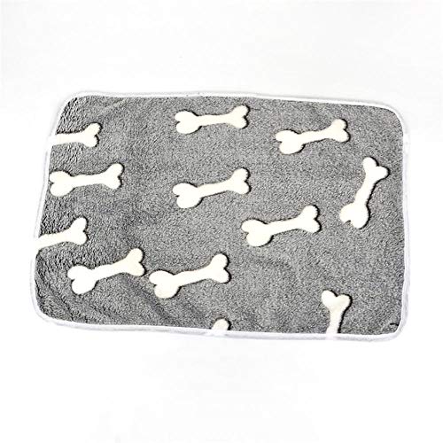 Gulunmun Warme Haustierdecke Hund Katze Bett Matte Schlafmatratze Kleine Mittlere Hunde Katzen Klimaanlage Kissenbezug Handtuch Heimtierbedarf -Gray_60x80CM von Gulunmun