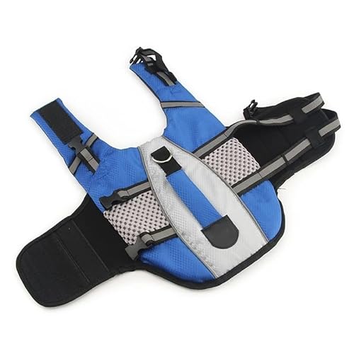 Haustier-Schwimmweste,Jacke,Bequemer Hunde-Badeanzug,Hunde-Badeanzug,Blau,XS von Gulunmun