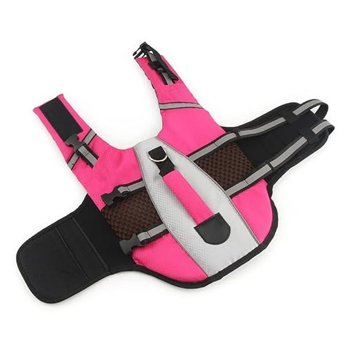 Haustier-Schwimmweste,Jacke,Bequemer Hunde-Badeanzug,Hunde-Badeanzug,Rose,S von Gulunmun