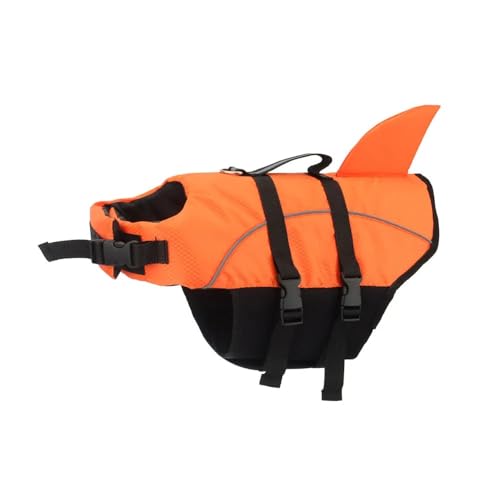 Haustier-Schwimmweste,Schwimmweste,Badeanzug,Jacke,Sommer,Kleiner,Mittelgroßer Hundemantel,Reflektierende Kleidung,Orange,XS von Gulunmun