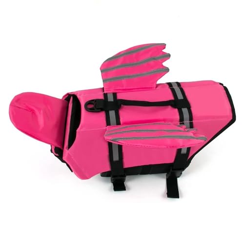 Hunde-Schwimmweste,Hunde-Rettungsring Für Schwimmbad,Boot,Pool,Ripstop-Hunde-Schwimmweste Mit Hohem Auftrieb Und Hebegriff Für Hunde,Rosa,XL von Gulunmun