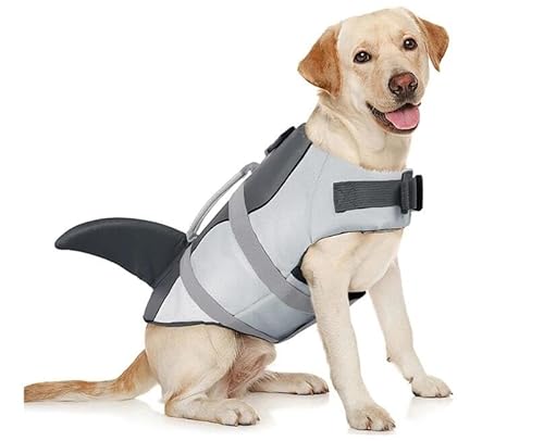 Hunde-Schwimmweste,Ripstop-Hunde-Lebensretterweste Mit Rettungsgriff,Sicherheits-Badeanzug Für Hunde,Für Schwimmbad,Strand,Bootfahren,S von Gulunmun