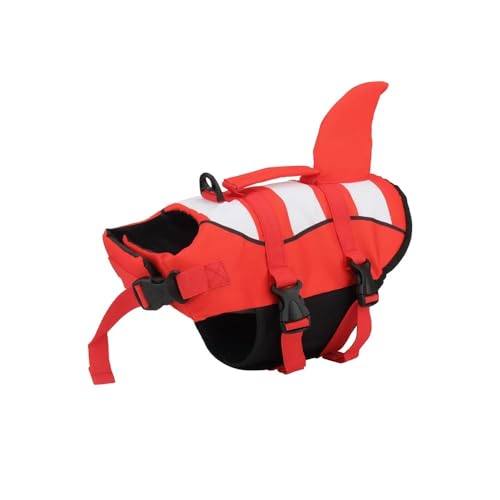 Hunde-Schwimmweste,Sommer-Haustier-Schwimmweste,Badebekleidung,Hundekleidung,Rot,S von Gulunmun