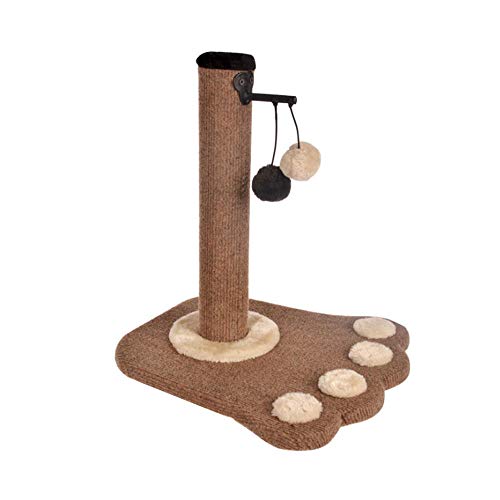 Kratzbaum Grosse Katzen Kletterbaum Stabiler 41 cm Katze Klettern Baum Kratzbaum Brett Und Hängende Spielzeug Hause Pet Activity Center Weichen Plüsch Bietet Komfort Für Katzen-36X39X41 cm__ von Gulunmun