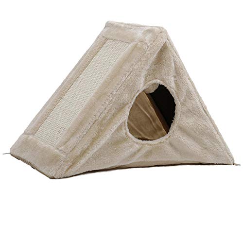 Kratzbaum Grosse Katzen Kletterbaum Stabiler H110Cm Katzenspielzeug Kätzchen Haus Kratzbaum Holz Klettern Kratzbaum Pet Home Katze Luxus Springrahmen Furniture-Awj0421-M_M__ von Gulunmun