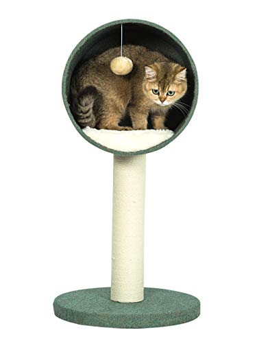 Kratzbaum Grosse Katzen Kletterbaum Stabiler Katze Klettergerüst Katzennest Kratzbaum Massivholz Sisal Cat Grab Column Schleifen Klaue Spielzeug Cat Villa Supplies-Yellow von Gulunmun