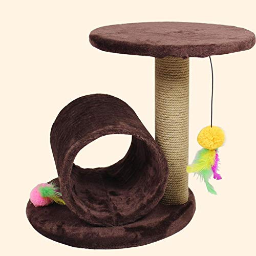 Kratzbaum Grosse Katzen Kletterbaum Stabiler Kleines Haustier Katze Möbel Katzen Kratzbäume Klettergerüst Baum Sisal Spielzeug Katze Versorgung Schlafsofa Haus Für Cat-B_38Xcmx38Cmx38Cm von Gulunmun