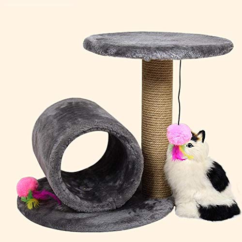 Kratzbaum Grosse Katzen Kletterbaum Stabiler Kleines Haustier Katze Möbel Katzen Kratzbäume Klettergerüst Baum Sisal Spielzeug Katze Versorgung Schlafsofa Haus Für Cat-D_38Xcmx38Cmx38Cm von Gulunmun