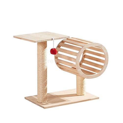 Massivholz Katze Klettergerüst Katzenstreu Kratzbrett Sisal Grab Column Jumping Plattform Pet House Vier Jahreszeiten Supplies-ml5_L von Gulunmun