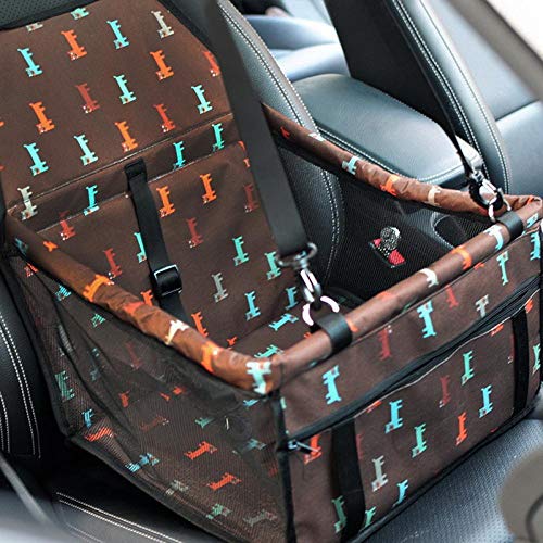 Reise Hund Autositzbezug Klapphängematte Pet Carriers Tasche für Katzen Hunde Transportin-Stil 1 Kaffee 40x30x25 von Gulunmun