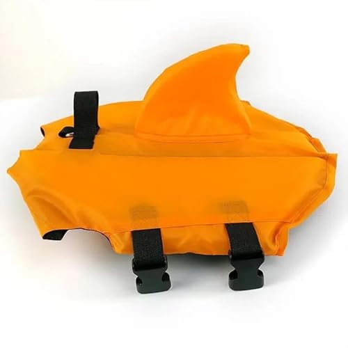 Rettungsschwimmer-Hundeschwimmweste,Rettungsweste,Geschirr,Schwimmender Preserver-Badeanzug,Sicherheit,Haustier-Sommerkleidung Für Schwimmbad,Orange,L von Gulunmun