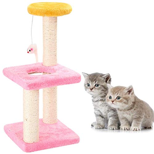 Sisal 3 Schicht Katze Klettergerüst Turm Kratzbäume Plüsch Maus Möbel Baum Pet Kitty Spielen Interaktive Toys-A_M__ von Gulunmun