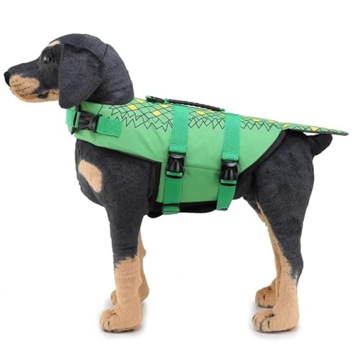 Sommer-Schwimmweste Für Hunde,Badeanzug Für Hunde,Reflektierender Badeanzug,Kleidung Für Hundebedarf,2,M 10–20 kg,Brustumfang 52–62 von Gulunmun